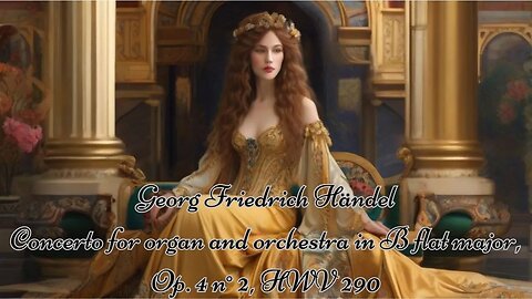 Georg Friedrich Händel - Concerto for organ and orchestra in B flat major, Op. 4 n° 2, HWV 290