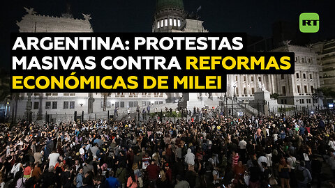 Se registran choques con la Policía en segundo día de protestas contra las reformas de Milei
