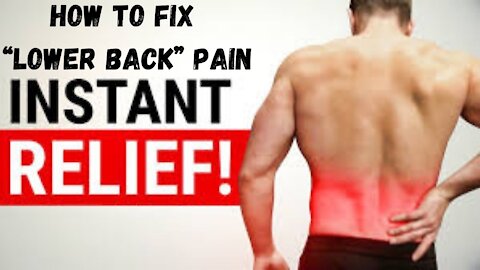 How to FIX “Lower Back” Pain (RELIEVE INSTANTLY!)