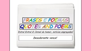 Notícias engraçadas: Desodorante vence! [Frases e Poemas]