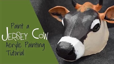 Paint a Paper Mache Cow with Acrylic Paint