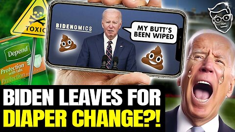 Joe POOPS Pants On LIVE TV!? Biden WOBBLES Off-Stage Mid-Speech for 'Situation Room' Emergency 💩