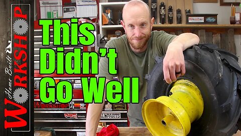 Changing Garden Tractor Rear Tires | This was harder than I thought