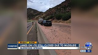 Mudslide closes I-70 in both directions west of Glenwood Springs, unclear when highway will reopen