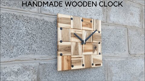Handmade Walnut Wall Clock _ Woodworking Idea