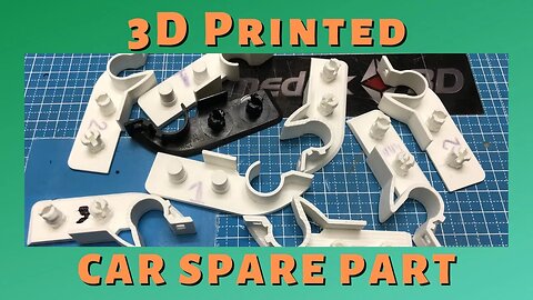 3D printed car spare part (Skoda Roomster Rear Parcel Shelf Load Cover hinge)