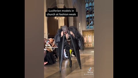 Luciferian Models in "Church" at "Fashion" Week