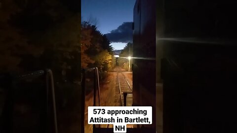 573 leads the dinner train though Bartlett at Attitash.