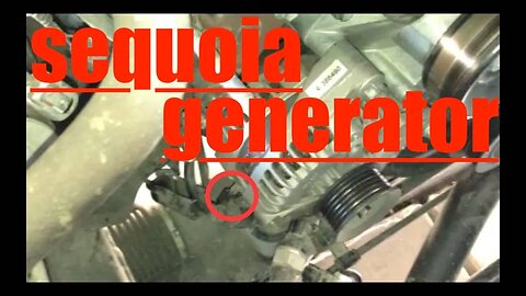 DETAILED Alternator Generator Replacement Toyota Sequoia √ Fix it Angel