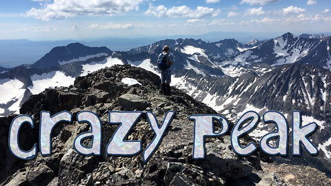 Climbing up Crazy Peak, Montana