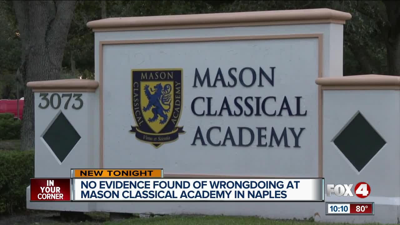 New report exonerates Mason Classical Academy of any wrongdoing