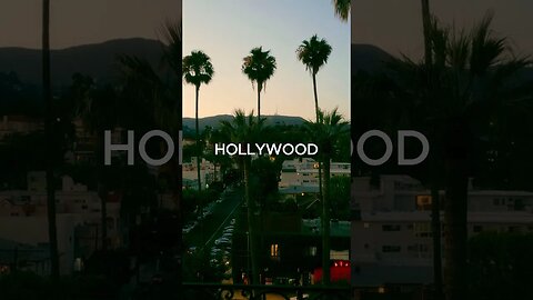 Hollywood at Sunset 🌇 #filmmaking #hollywood #hollywoodsign #capitolrecordstower