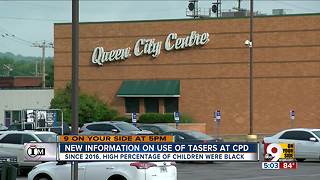 How often do Cincinnati officers use Tasers on kids?