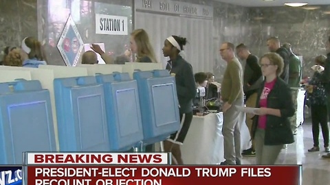Trump objects to Michigan recount