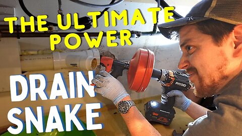 Ultimate DIY Drain Snake | RIDGID Power Spin Drain Cleaner with AUTOFEED