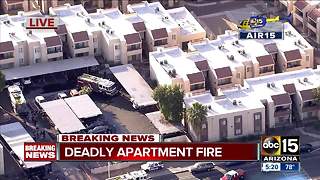 Body found after fire at Phoenix apartments