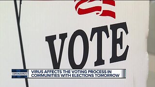 Virus affects the voting process in communities with elections tomorrow