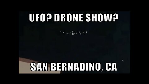 UFO? Drone show? Mini-galaxy? San Bernadino, CA late February 2021 - [02/28/2021]