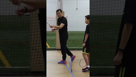 Net Play featuring Badminton Coach Andy Chong #shorts