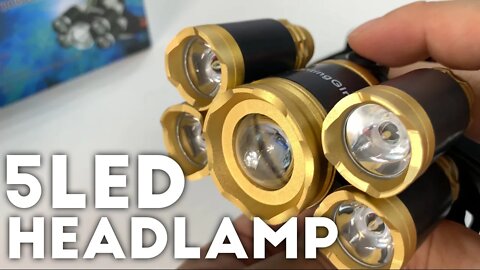 THIS 5 LED HEADLAMP IS CRAZY!!