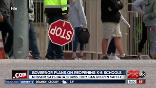Newsom eager to reopen K-6 schools that are still closed in California