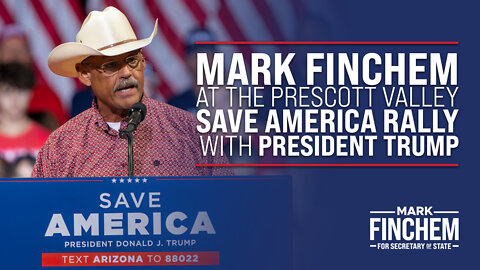 Mark Finchem Speaks at Save America Trump Rally in Prescott Valley, Arizona