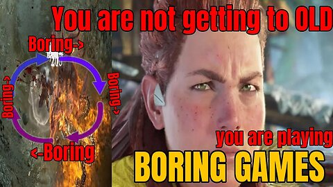 You are not getting to OLD to play Video Games you are playing BORING GAMES