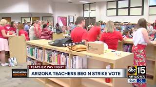 Arizona teachers voting on whether or not to go on strike