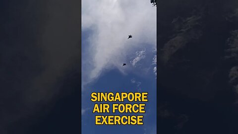 Singapore Air Force exercise over the city