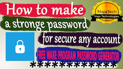 🔴Make strong password freeware program fast password generator create strong password for free