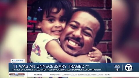 Family of lawyer killed in officer-involved crash demands accountability