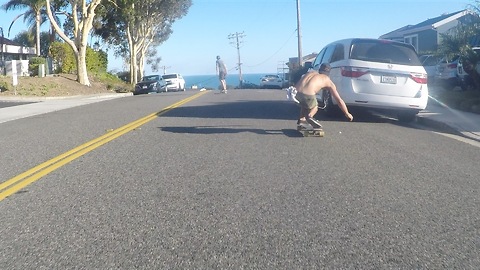 Insane GoPro Hood Mount Skateboarding