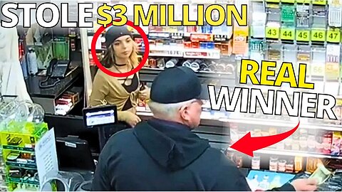 Cashier stole $3 MILLION lottery ticket from customer