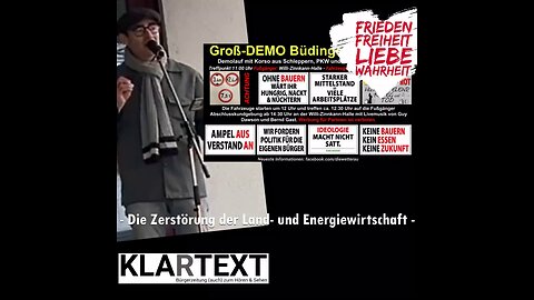 Die Zerstörung der Land- und Energiewirtschaft / Bauernprotest in Büdingen