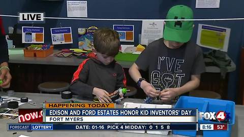 Edison and Ford Winter Estates celebrate National Kid Inventors' Day - 8am live report