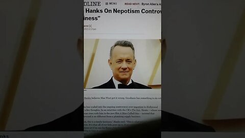 Tom Hanks Defends Hollywood Nepotism