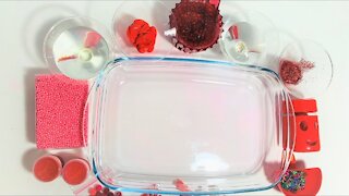 Making Crunchy Red Slime | Red Slime | Relaxing Satisfying Slime | #17