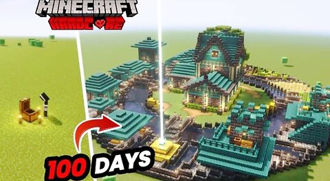 iSurvived 100 Days on 3 LAYERS OF DIRT Minecraft/ Hardcore#Minecraft Building Tips #minecraft
