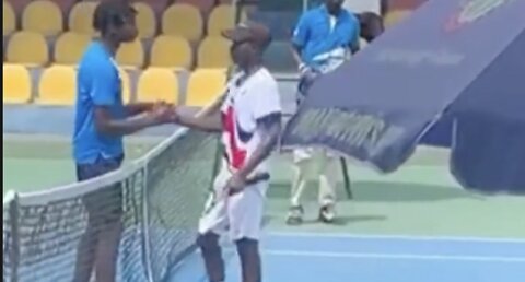 French Tennis Player Shocks the Crowd by Slapping Opponent After Losing