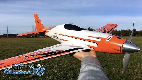 E-flite V900 BNF Basic Maiden Flight RC Plane Crash With Bill