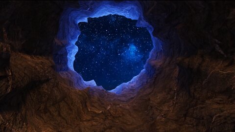 Cave Stars Sky Tunnel Window Exit Salvation ⭐