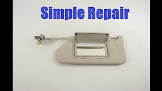 How to Remove and Replace the Drivers side Sun Visor on a Nissan!