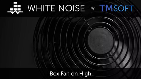 Box Fan on High 10 Hour Sleep Sound - Black Screen