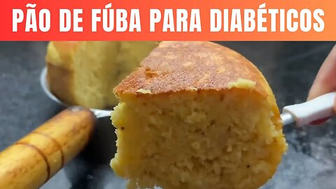 Receita de Pão de Fubá com Banana sem açúcar e sem farinha de trigo.