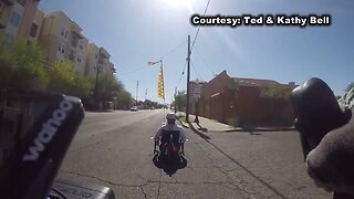 Cyclists' point of views, close calls on Tucson streets