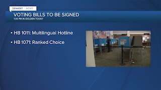 Voting right in Colorado: Two bills to be signed into law Monday