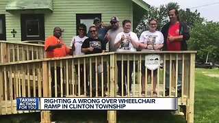 Kindness prevails as 7 Action News viewers help build wheelchair ramp after rip off