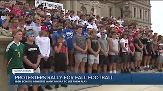 Rally held at State Capitol calling for return of high school football