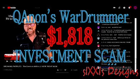 QAnons WarDrummer Promoting the $1,818 "Freedom Checks" Scam