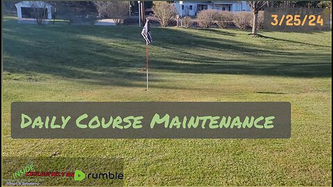 Cutting 2 of our Backyard Golf Greens | Daily Course Maintenance 3/25/24